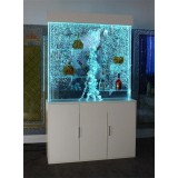 H2*W1.2 M Digital Dancing LED Wall Bubble Panel Water Feature Displayer Cabinet With Shelves Modern