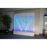 Stainless Steel LED Programing Water Panels Bubble Wall Fountains For Home Office Hotel KTV Bar Gard