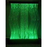Colorful LED Light Cruve Water Bubble Wall Panel Fountain For Home & Hotel Decoration