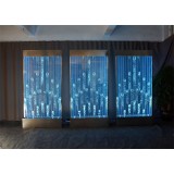 Wall Mount LED Bubble Wall Panel Indoor Fountains Water Features Aquarium Water Fall