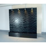 Majestic Design Black Striped Decoration Interior Water Wall Waterfall With Decor In Home Indoor And