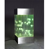 LED Tabletop Wall Fountain Jellyfish Tank Aquarium Decoration For Indoor