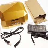 36W UV Lamp LED Nail Dryer Light CCFL Diamond Shaped Best Curing Machine For UV Gel Nail Polish Nail