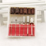 Nail Art Supply Electric Drill Bits File Standing Grinding Head Sand Replacement Polish Machine Set