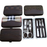 7 PCS Manicure Kit Nail Art Tools Set Cuticle Remover Pusher Nail Files Tweezer Products (MT03)