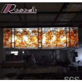 Modern Hotel Decorative Amber Glass Ball Chandelier