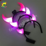 LED Bright Light Up Devil Horns Headband For Halloween Party Favors