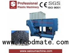 Plastic Lumps, Plastic Pipes, Wood, Paper, cable Recycling Four Corner Blade Single Shaft Shredder