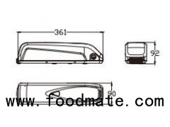 New Style 36V 11AH Electric Bike Battery With Samsung 18650 22P Cells,37v Batteries For Ebike