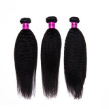 100% Malaysian Virgin Hair Kinky Straight 3 Pc Lot