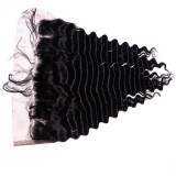 Brazilian Virgin Hair Deep Wave Lace Frontal Closure 13*4