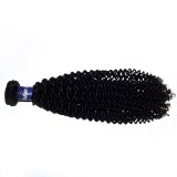Raw Unprocessed Indian Virgin Hair Fluffy Kinky Curly Natural Color 9A Grade In Large Stock