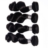 Free Shipping 4 Bundles Loose Wave Brands Brazilian Virgin Hair Natural Color Large 8A In Stock