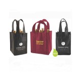 Recyclable Colorful Strong Tote Non Woven Wine Beer Bag To Pack Bottles