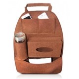 Car Organizer Multi-pocket Felt Automobile Backseat Storage Bag For Kids Bottles Tissue Box And IPad