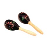 Small Logo Musical Instrument Wooden Maracas For Schools