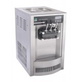 Gravity Feed Three Flavor Table Type Soft Ice Cream Machine