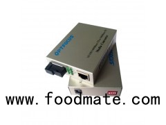 Gigabit Fiber To Utp Media Converter 1000Base-Tx To 1000Base-FX Single Fiber From 10-120Km SC