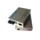 Gigabit Fiber To Utp Media Converter 1000Base-Tx To 1000Base-FX Single Fiber From 10-120Km SC