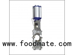 Pn16 150lb Manual Gearbox Pnematic Operated Ptfe Knife Gate Valve