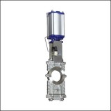 Pn16 150lb Manual Gearbox Pnematic Operated Ptfe Knife Gate Valve