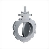 GG25 Ductile Iron Double Eccentric Butterfly Valve Lever Operation Flange Connection Low Pressure Fo