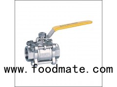 Three Piece Lever Type 3/4 Inch Rptfe Seated Threaded Connection Ball Valve A105three Piece Lever Ty