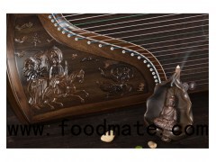 Professional Chinese Nanmu Playing Guzheng Carved Chinese Painting Dunhuang Frescoes For Performance