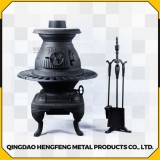 Long Time Burning High Efficient Smokeless Square Cast Iron Stove