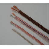 Colorful PVC Twin Flat Transparent Speaker Cable Wire