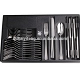 Black Tableware Tray/cutlery Tray With Velvet Plastic Tray
