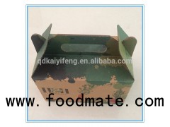 Eco-friendly Paper Take Away Food Boxes For Cake Packaging With Handle