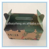 Eco-friendly Paper Take Away Food Boxes For Cake Packaging With Handle