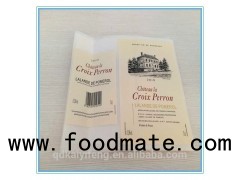 Custom Printed Adhesive Sticker For Red Wine Paper Labels