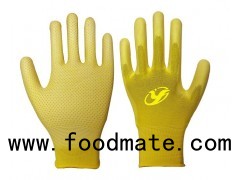 Nylon Back Half Nitrile Palm Coat Gloves