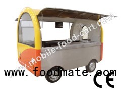 Electric Four-wheel Food Cart_Mobile Food Stand for Sale