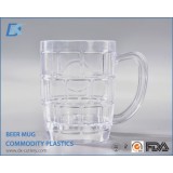 Personalized Clear Plastic Custom Beer Mugs With Handles