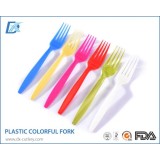 Coloring Plastic Long Handled Fork Cutlery In Bulk