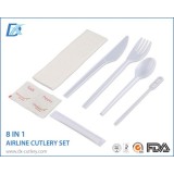 Good Brands Outdoor Portable Basic White Cutlery Set for One