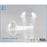 Eco Friendly 8 Oz Clear Plastic Disposable Cups with Lids