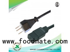 Switzerland 3 Pin Plug To IEC 60320 C19 Power Cord OS09/ST6