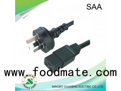 Australia AS/NZ 3112 Plug To IEC 60320 C19 Power Cord OS06A/ST6