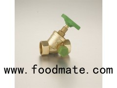 3/8"-4"Brass Glove Valve(Y-body Stop Valve) Polishing Surface Plastic Handle Straight-flow