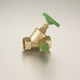 3/8"-4"Brass Glove Valve(Y-body Stop Valve) Polishing Surface Plastic Handle Straight-flow