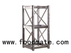 Hoist Galvanized Mast Section Tubular Steel with Bolted Rack