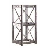 Hoist Galvanized Mast Section Tubular Steel with Bolted Rack