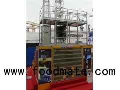 Heavy Duty Rack Pinion Hoist 3 Door Material Transport Elevators