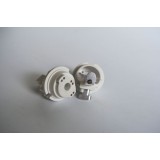 CNC Milling Plastic PVC White Connector Housing Assembly With Metal Parts