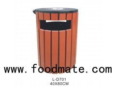 Environmental Customized Small Outside Recycling Wpc Dustbin Trash Can Litter Bins