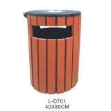 Environmental Customized Small Outside Recycling Wpc Dustbin Trash Can Litter Bins